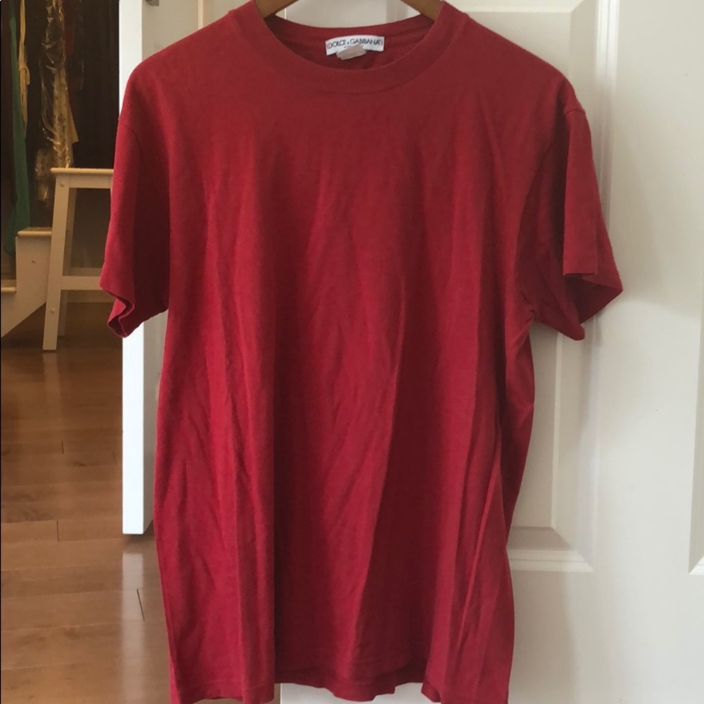 Genuine Red Dolce Gabanna Men’s Shirt